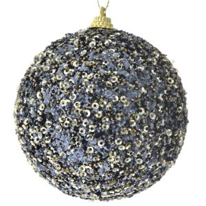 Μπάλα Black Gold Strass 8εκ. σετ των 6