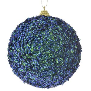 Μπάλα Παγώνι Strass 10εκ. σετ των 3