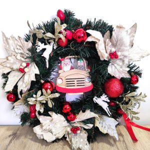 Handmade Στεφάνι με Στολίδια κ Μπάλες 40εκ.