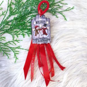 Γούρι Merry Christmas Χιονάνθρωποι