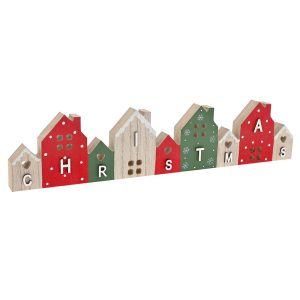 Ξύλινα Σπιτάκια στη Σειρά Christmas 39Χ2Χ9εκ.