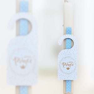 Handmade Λαμπάδα με Διακοσμητικό Πόρτας Little Prince