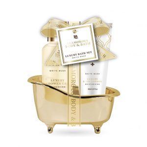 Glamorous Small Gold Bath Tube