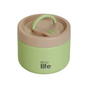 Ecolife Στρογγυλό Θερμός Φαγητού 650ml | Πράσινο